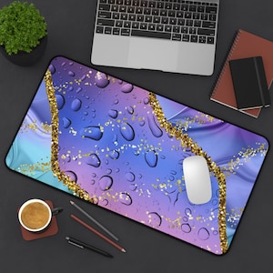 Fantasy Water Droplet Desk Mat