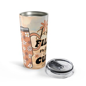 Jesus Fills My Cup-beker: roestvrij staal, 20 oz