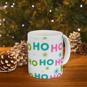Tasse en céramique de Noël Ho Ho, 11 oz