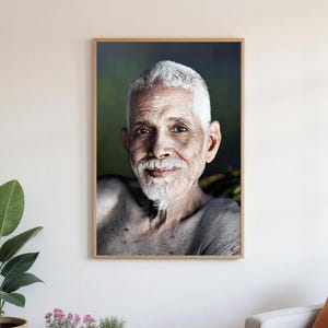 Unframed Photo Of Ramana Maharshi | Spirirtual Home Wall Decor Art Gift