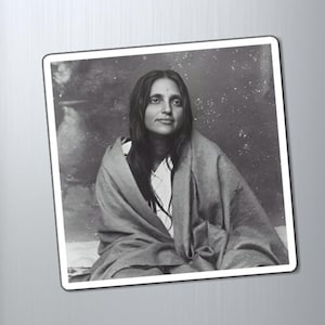 Imán para nevera de Sri Anandamayi Ma / Recordatorio espiritual / Decoración divina para el hogar / Regalo motivador para la cocina