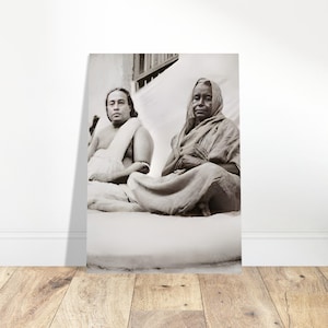 Giri Bala with Yogananda Unframed Poster | Spiritual Home Wall Decor | Swami Reminder | Yogi Photo