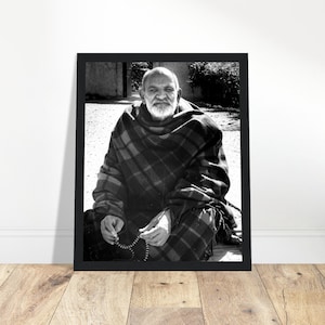 Wooden Framed Photo Of Neem Karoli Baba | Spiritual Home Wall Decor Art Gift Altar