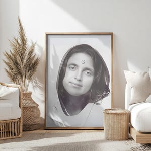 Unframed Poster Of Sri Anandamayi Ma  | Guru Photo | Sage Reminder Image | Sacred Serenity Home Decor | Tranquil Art