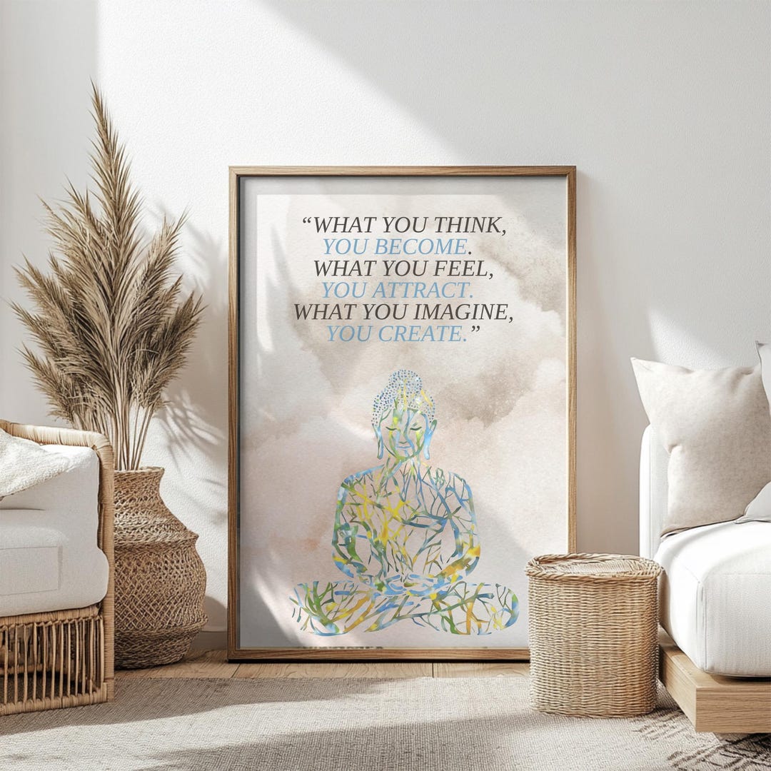Buddha Quote Poster | Spiritual Home Wall Decor Art Gift - Etsy