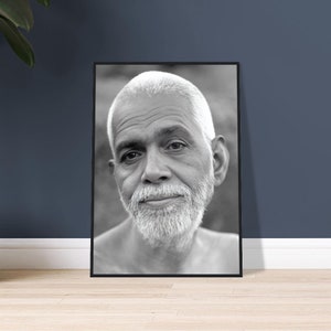 Tableau Toile Portrait Ramana Maharshi 40x60cm - Impression Vintage Haute Qualité, Pour Salon & Chambre - 8