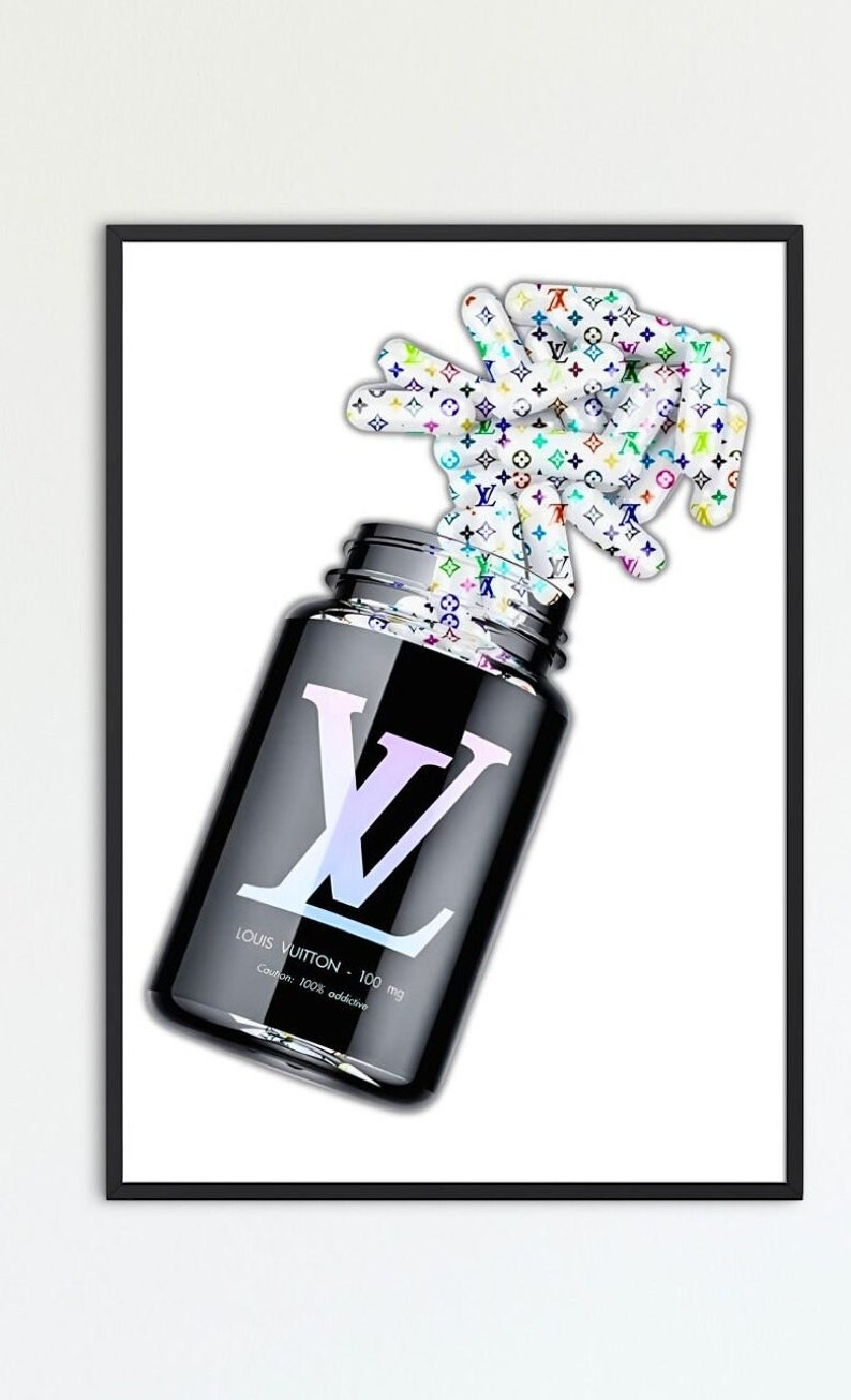 Louis Vuitton Wall Print Louis Vuitton Pill Bottle Louis Vuitton Symbol