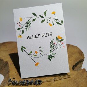 Cada cartão pintado à mão | Postagem de aniversário com motivos exclusivos em aquarela