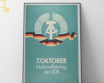 東ドイツのプロパガンダポスター「SED社会主義統一党」 - Etsy 日本