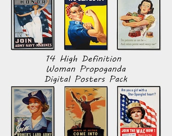Plakaty feministyczne z czasów II wojny światowej, sztuka wzmacniania pozycji kobiet (do pobrania w wersji cyfrowej)