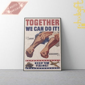 Happy Labor Day Wall Art Poster, Printable Laboring Digital Instant Download, USA Labor Day Wall Poster Print, America Worker Day Decor Sale