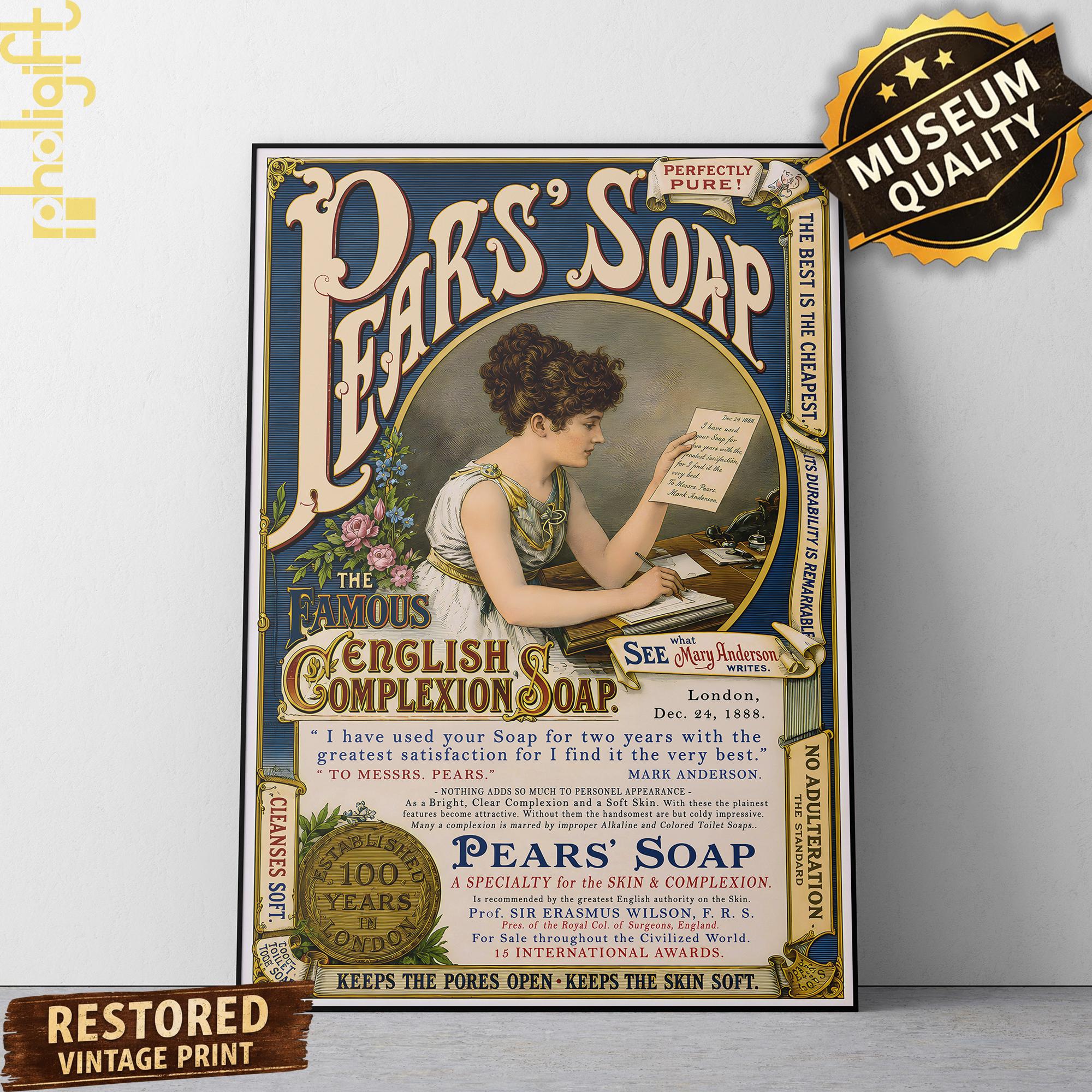 Vintage Soap Poster - Etsy