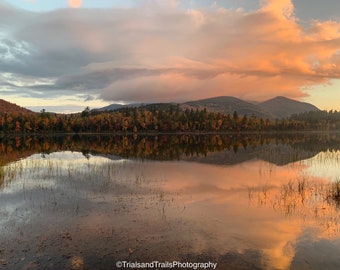 Fall Mountain Reflection Print for Home, Business, Restaurant. Lodge Decor. Cabin Decor. Gifts for Photographer. Wall Decor from Outdoors