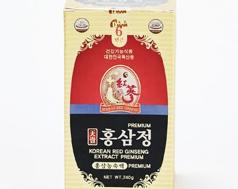 6YEARS Korean RED Ginseng Extract Premium - Ginseng Saponin GINSENOSIDE Natural Super Food Pure Extract 100% (240g)