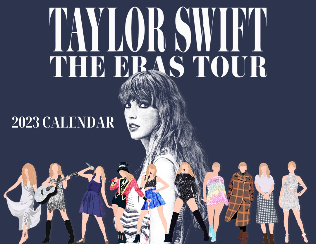 Taylor Swift Calendar Eras Tour Etsy