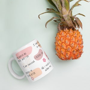 Giftfor engaged, for-birthday-mug, selflover mug, coffee mugful, affirmative daily reminder, positivemindset, motivation tasses