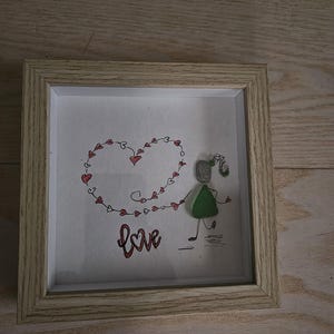 Strand Seeglas Treibholz Bild "nimm dir zeit" ostsee geschenk Mitbringsel Urlaub Meer Liebe Boot