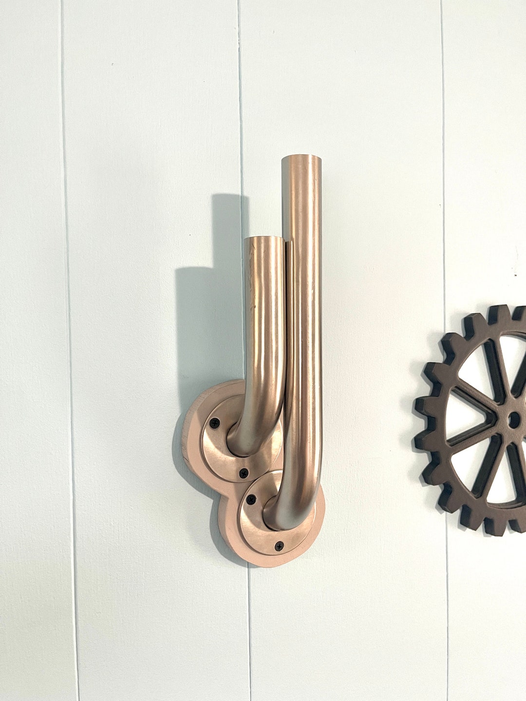 Industrial Exhaust Stack Pipe Decor - Hanging Wall-mount Steampunk ...