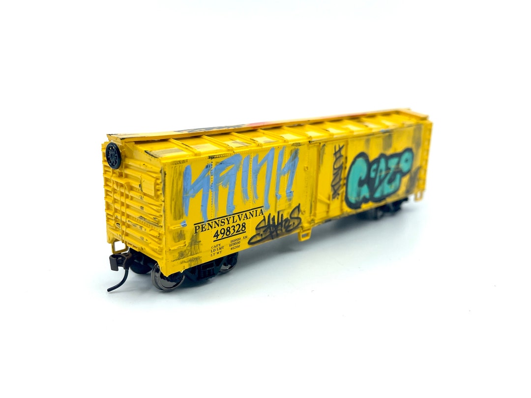 HO Scale Miniature Model Train Car No.1 GRAFFITI Style by Etsy UK
