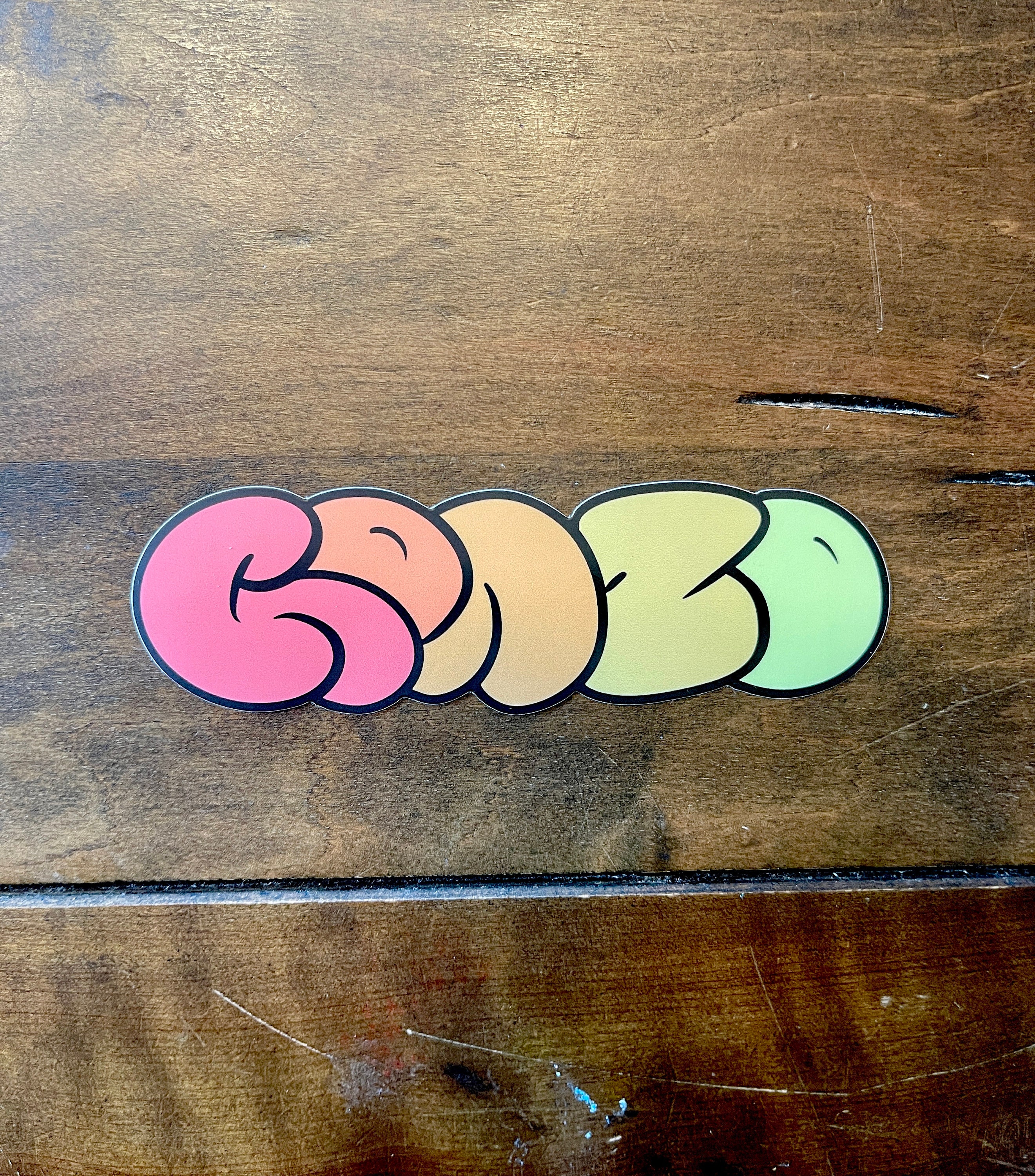 Sticker Throwies GONZO SLAPS - Graffiti Gradient Style Stickers - Die Cut Waterproof ...