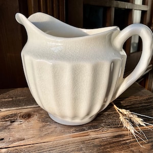 Vintage Ironstone Pitcher, Made in USA