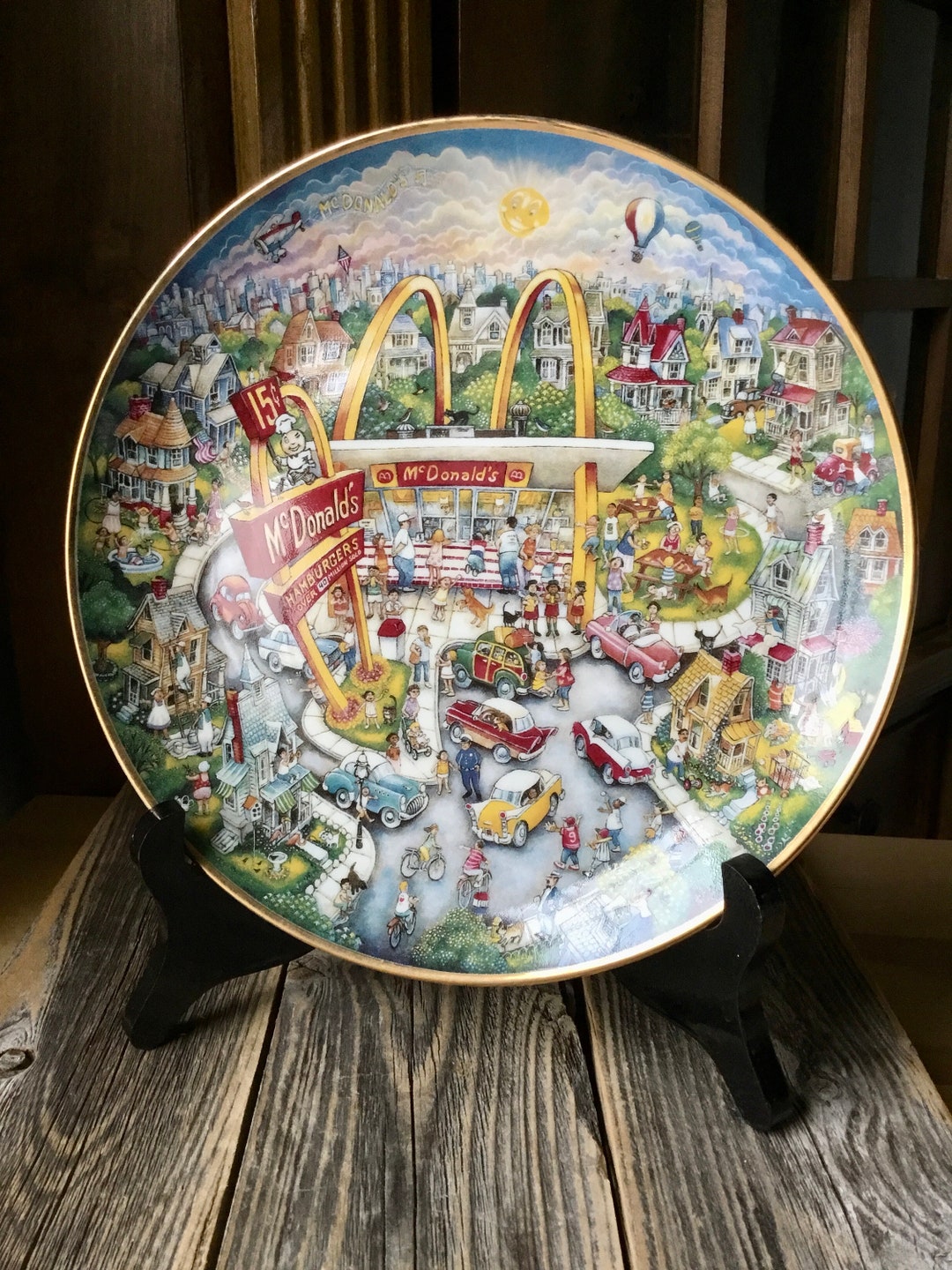 Mcdonald's Vintage “golden Moments” Collector's Plate, Franklin