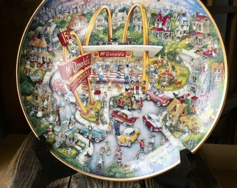 Mcdonald's Vintage “golden Moments” Collector's Plate, Franklin