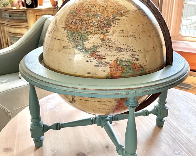 Vintage REPLOGLE 12 Inch Diameter WORLD CLASSIC Globe - Etsy
