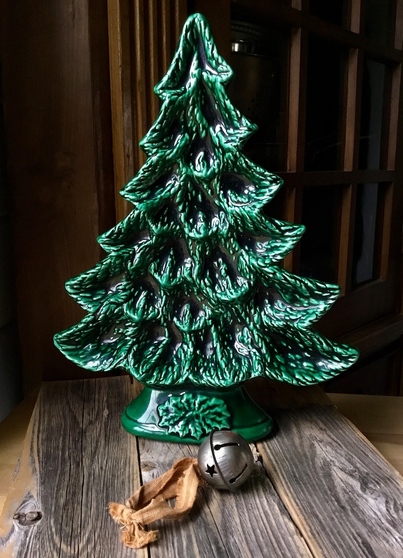 Vintage Christmas Tree Dish Etsy