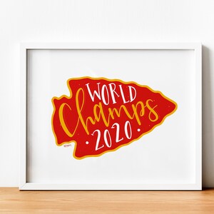 KC World Champs 2020 Kunst Fotodruck | Kansas City Chiefs | DIGITAL