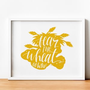 Fear The Wheat Art Photo Print / Wushock Wichita State University Kansas / DIGITAL