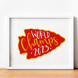 KC World Champs 2023 Kunst Fotodruck | Kansas City Chiefs | DIGITAL
