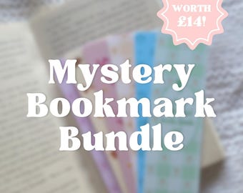 4 Mystery Bookmarks Bundle | Surprise Gift | Bookish | Random Pick | Romance Reader | Reading Multibuy