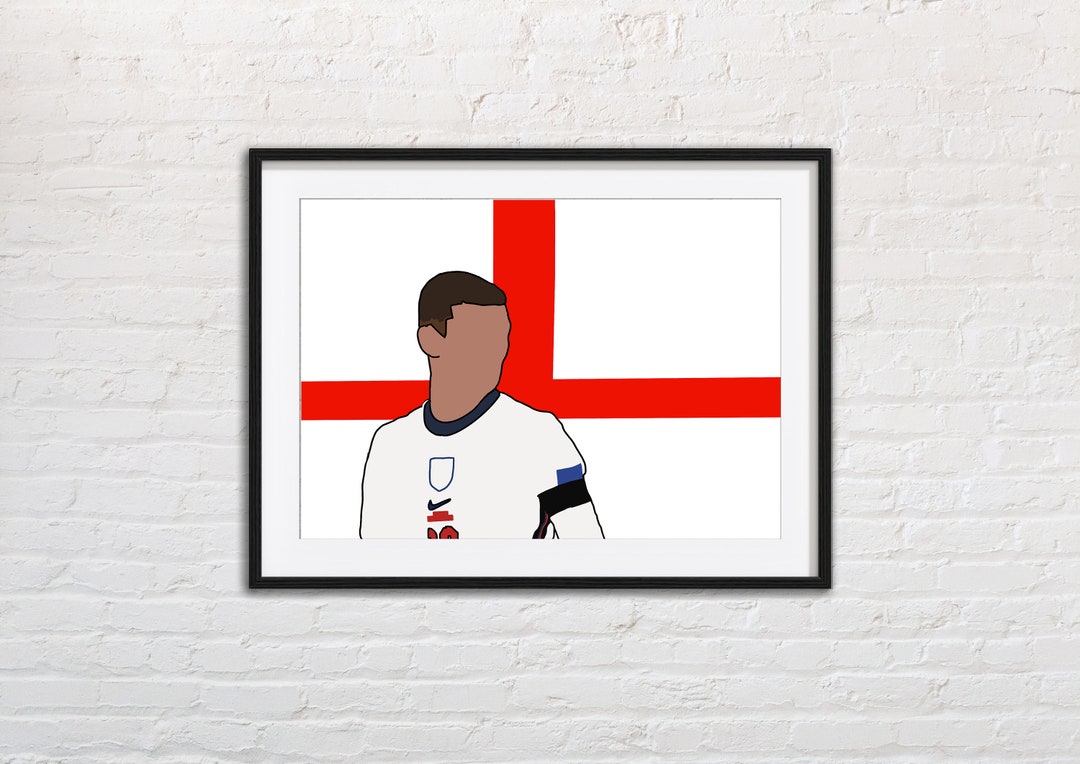 Phil Foden Art Print, Football Art Print, Football Wall Decor, England