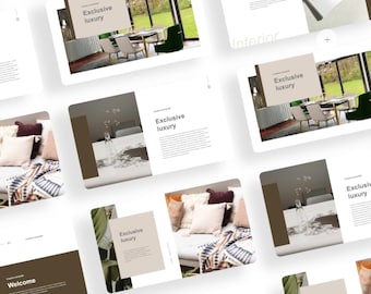 Minimal Powerpoint Presentation, Marketing Project, Interior Design Slide Deck, Pitch Deck