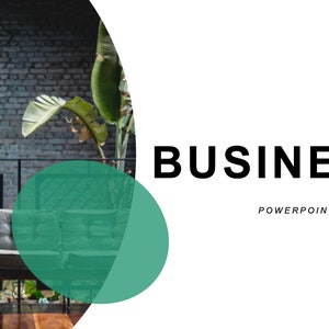 Minimal Green Pitch Deck Style Powerpoint Template | Business Model ...