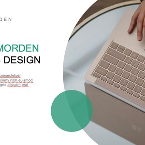 Minimal Green Pitch Deck Style Powerpoint Template | Business Model ...