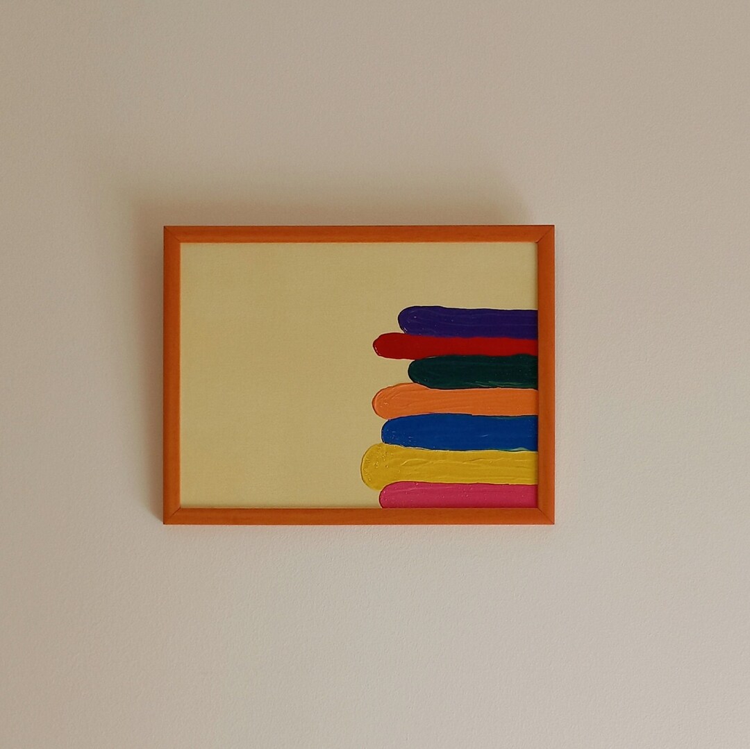 Painting swatch of Colors 30x40 Etsy