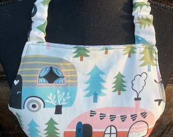 Not all who wander are lost ! Big kid size. Handmade, reversible with pockets on both sides and elastic neck strap.