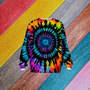 Colorful Tribal Tie Long Sleeve Shirt for Nature Lovers