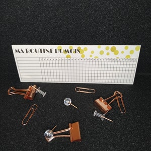 Lot de 4 tracker de routine autocollants - habit tracker - tableau de routine  - tracker d'habitudes - routine matinale - Morning routine