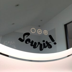 Sticker miroir affirmation positive - autocollant de développement personnel - good vibe