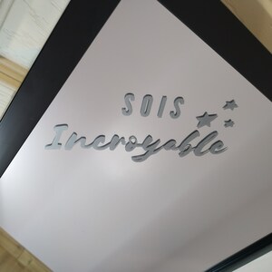 Sois Incroyable - sticker miroir affirmation positive - autocollant de développement personnel