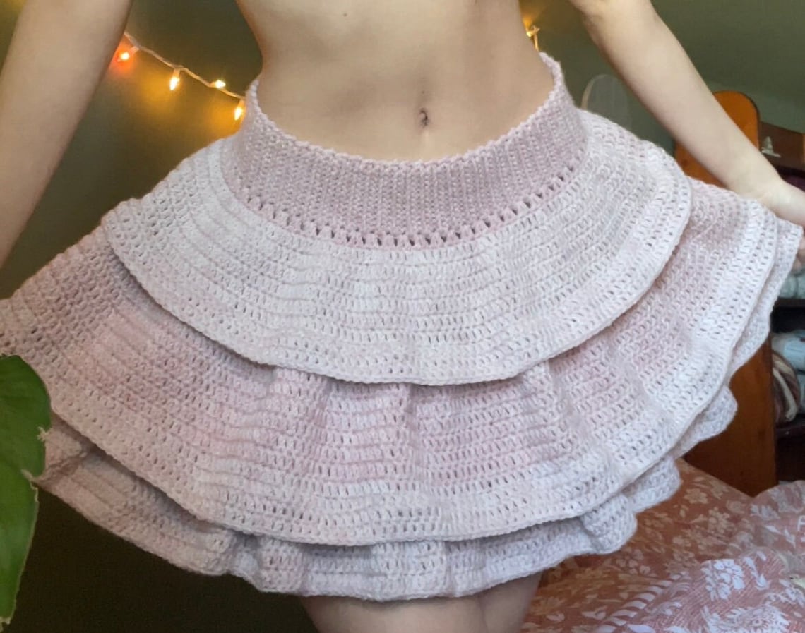 Rosemead Crochet Tiered Maxi Skirt
