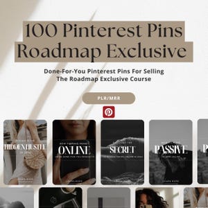 Roadmap Exclusive Story Templates, Pinterest Pins, 100 Pinterest Pins, Story Templates, MRR/PLR Resell, Digital Marketing Course