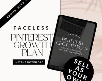 PLR Digital Product Pinterest Guide | Master Resell Rights Canva Ebook for Digital Marketing
