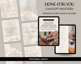 ChatGPT Mastery: Prompts for Passive Profit | Done-For-You Prompts | Passive Income with ChatGPT | Done-For-You | DFY |Lead Magnet | Freebie
