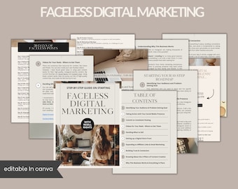 Faceless Digital Marketing Guide: Done-For-You Freebie/Lead Magnet with Master Resell Rights (MRR) and Private Label Rights (PLR)