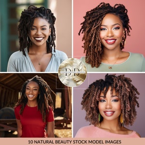 Beauty Stock Photos of Black African American Women Models | Braids Photos, Dreadlock Stock Photos, Natural Hair Stock Photos, Sister Locs