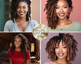 Beauty Stock Photos of Black African American Women Models | Braids Photos, Dreadlock Stock Photos, Natural Hair Stock Photos, Sister Locs